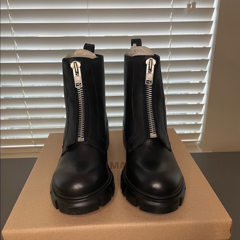 Steve Madden Black Leather Boots